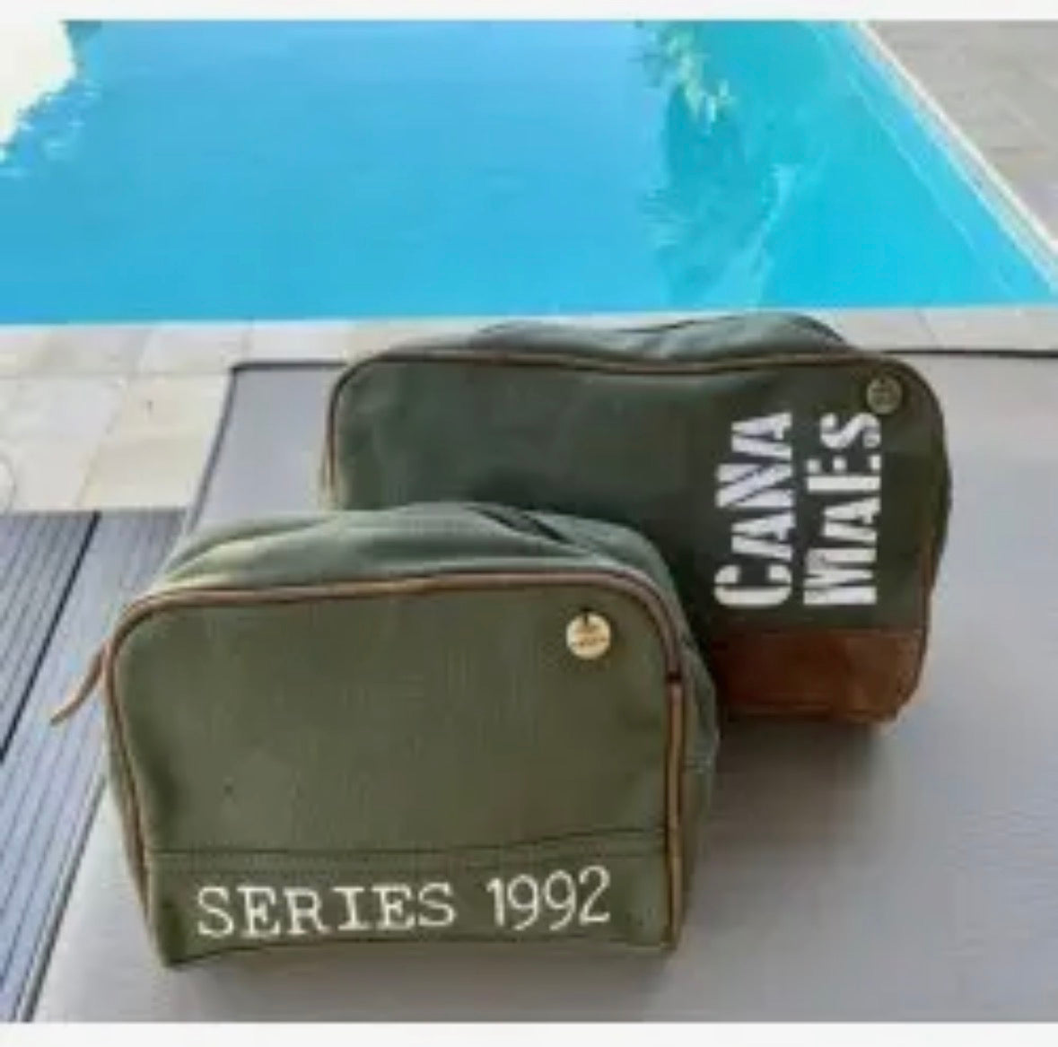 Casa Natura Grover GR08 – Liten toalettveske i military green. Sendes fra Spania 24. juli