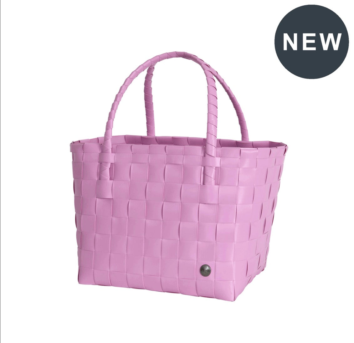 Paris Shopper – håndlaget shopperveske i resirkulert plast. Fuchsia pink. I butikk fra 10. juni