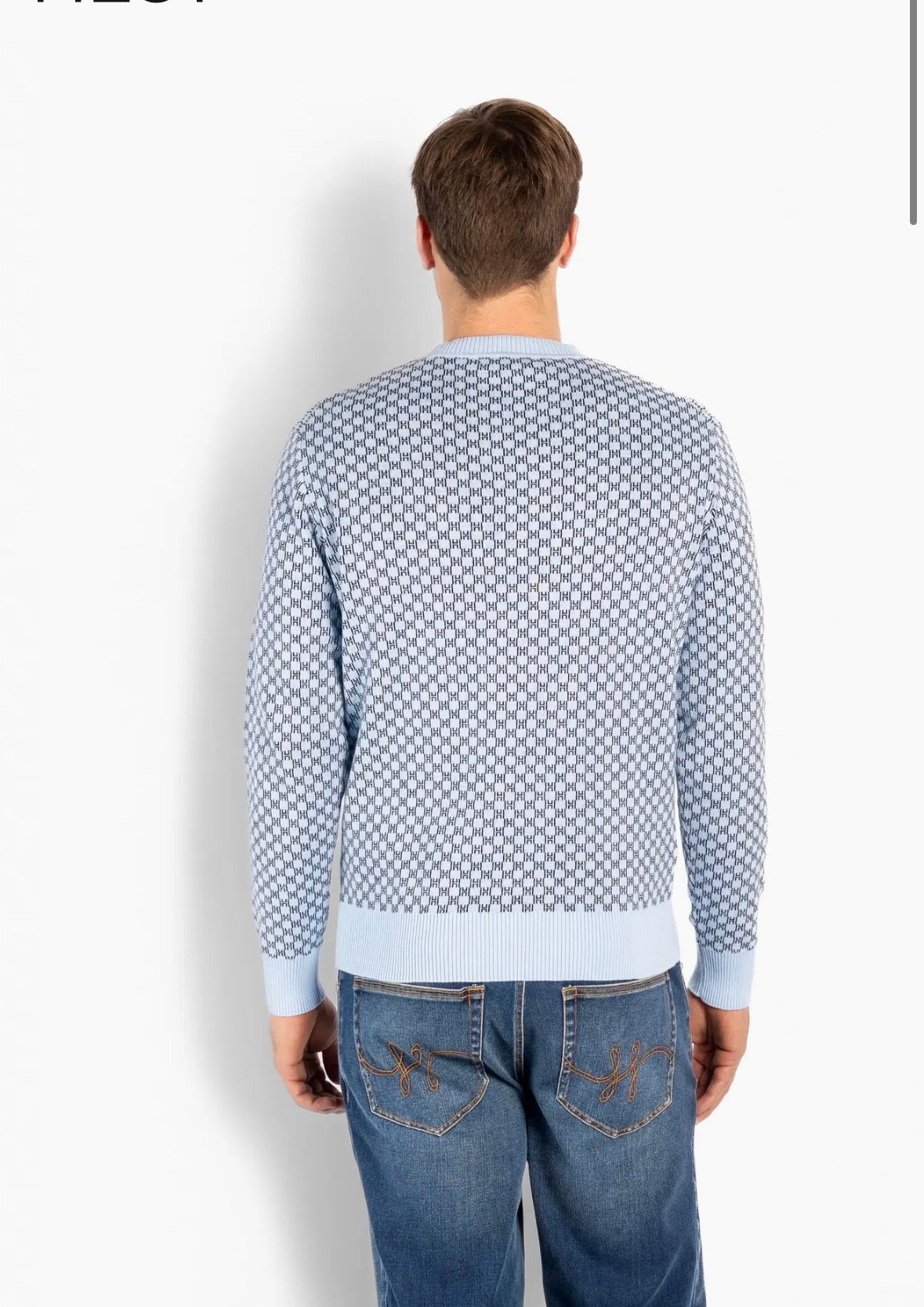 Kris Knit Herregenser – Lyseblå HÉST