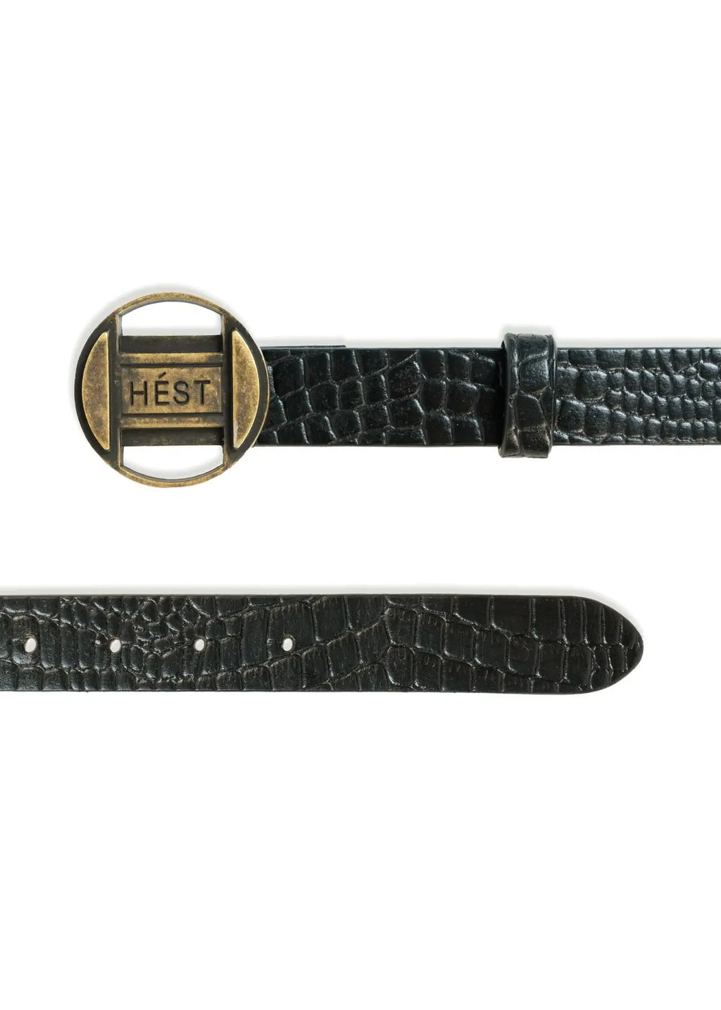 Explore Belt – Sort skinnbelte