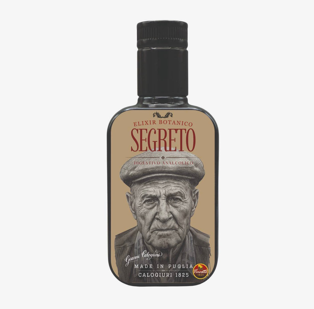 Segreto – Alkoholfri italiensk botanisk digestiv. Sendes fra Italia 22. juli. Kan bestilles nå.
