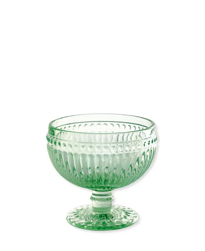 GreenGate Alice dessertskål pale green – glasskål 10 cm