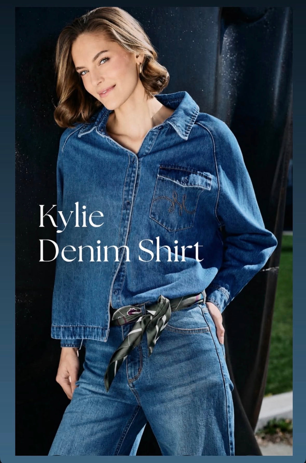Kylie shirt - denim - HÉST