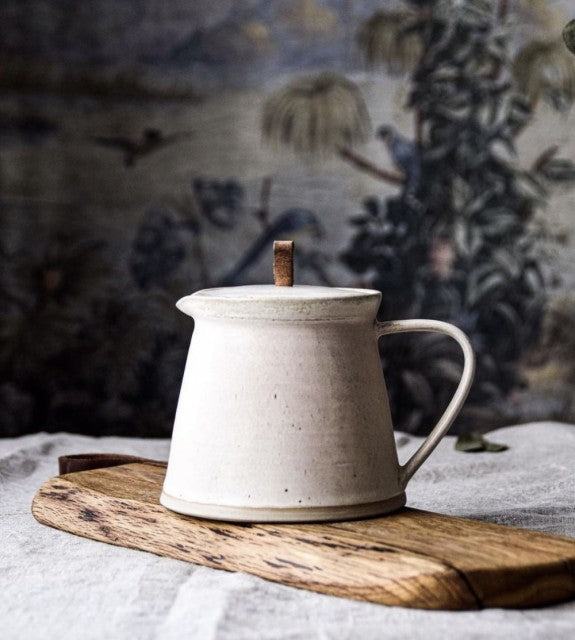 Reinrosa kaffekanne til håndbrygg - keramisk kanne til V60 og filterkaffe
