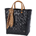 Bliss Shopper – håndlaget shopperveske med innerveske og skjerf. Black. I butikken fra 10. juni