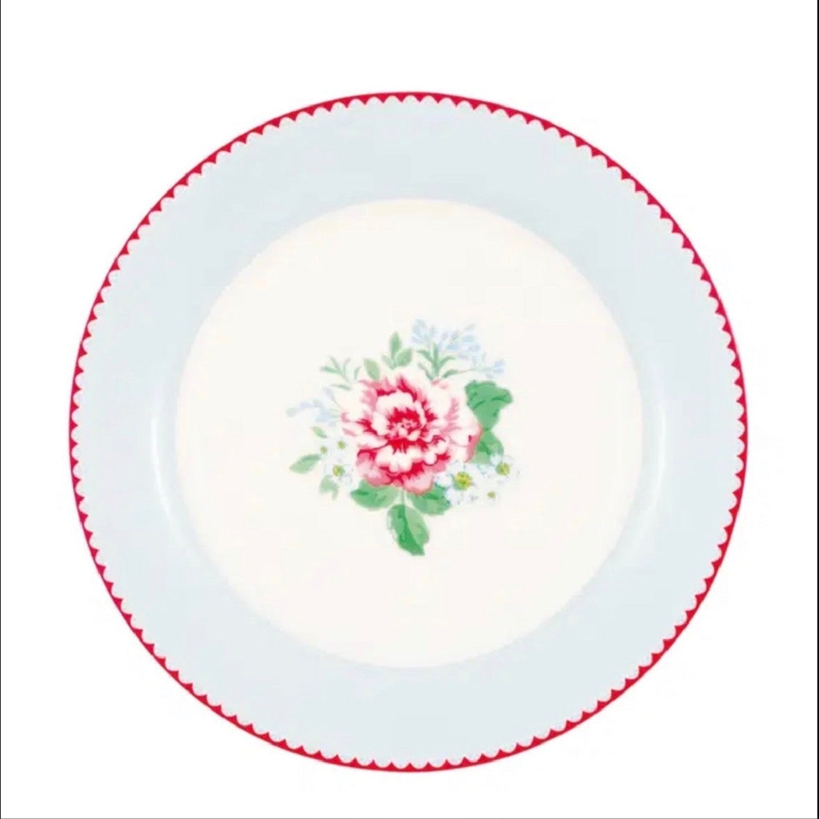 GreenGate Alivia tallerken pale blue – 20 cm steintøy