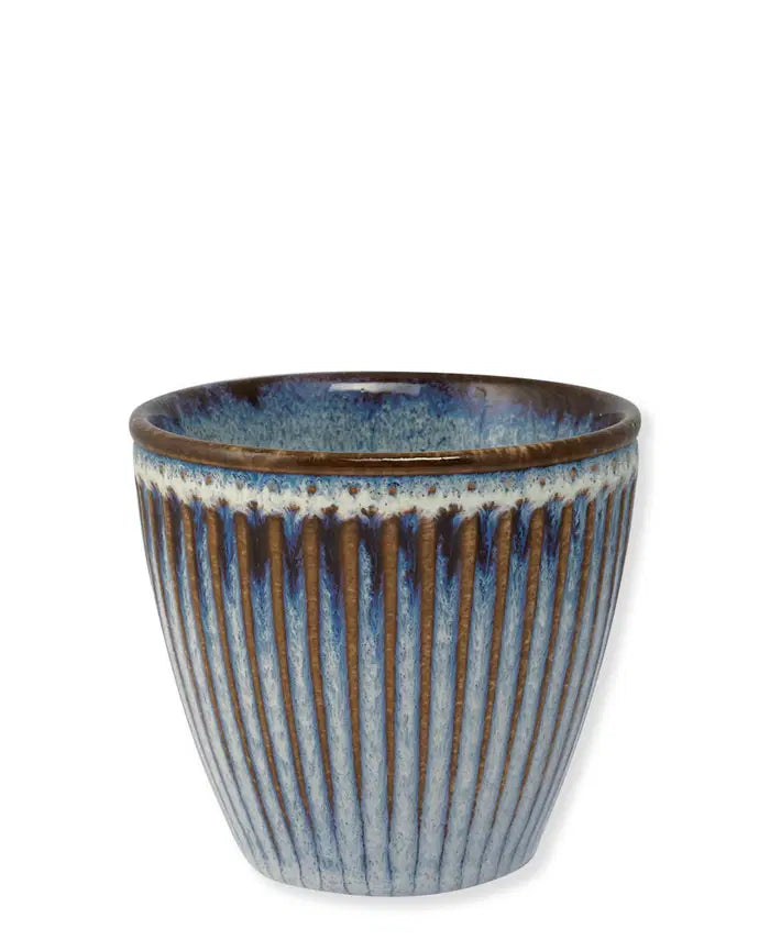 GreenGate Alice latte kopp Oyster blue – kaffekopp i stentøy 35 cl
