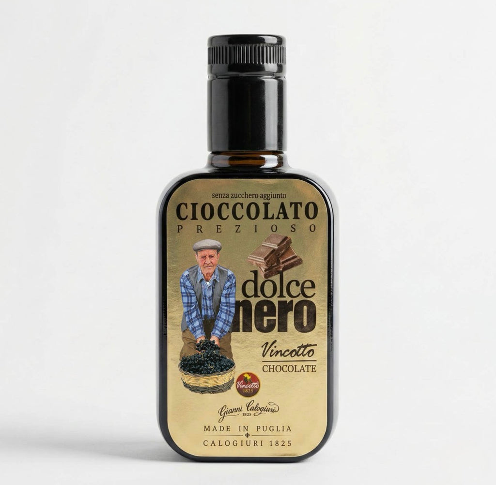 Dolce Nero – Vincotto & Mørk Sjokolade (250 ml)

En fløyelsmyk smaksopplevelse fra Puglia. Forventet i butikk 7. juli