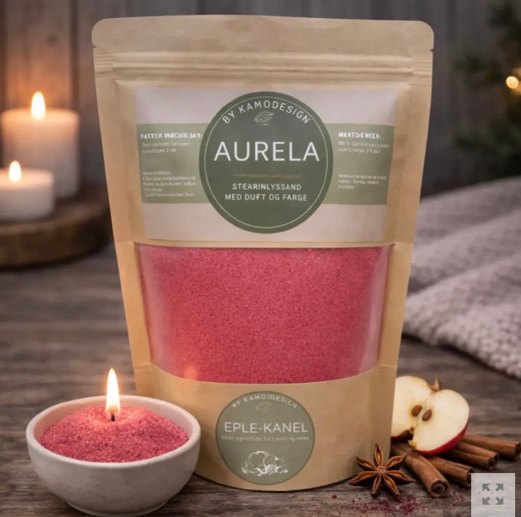 Aurelia stearinlyssand eple-kanel  - 3 veker følger med