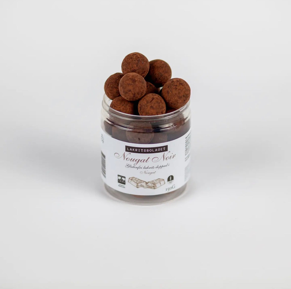Lakris med nougat & kakao – Nougat Noir. Sendes fra Sverige 2 juli. Kan bestilles nå.