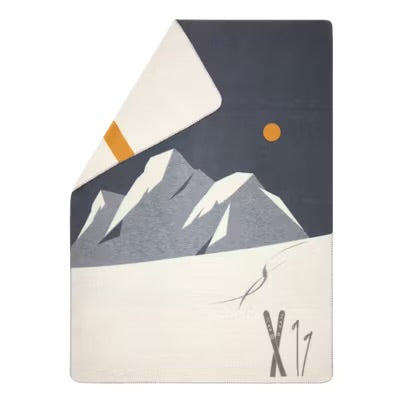 Pledd David Fussenegger – Ski & Spor (150 × 200 cm). Sendes fra Østerrike 6. august
