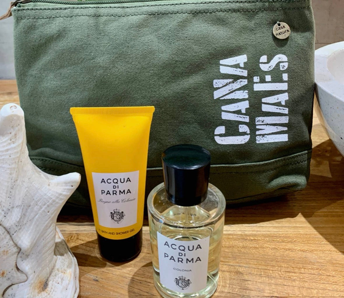 Casa Natura Laurent LA07 – Stor toalettveske i ash grey. Sendes fra Spania 24. juli