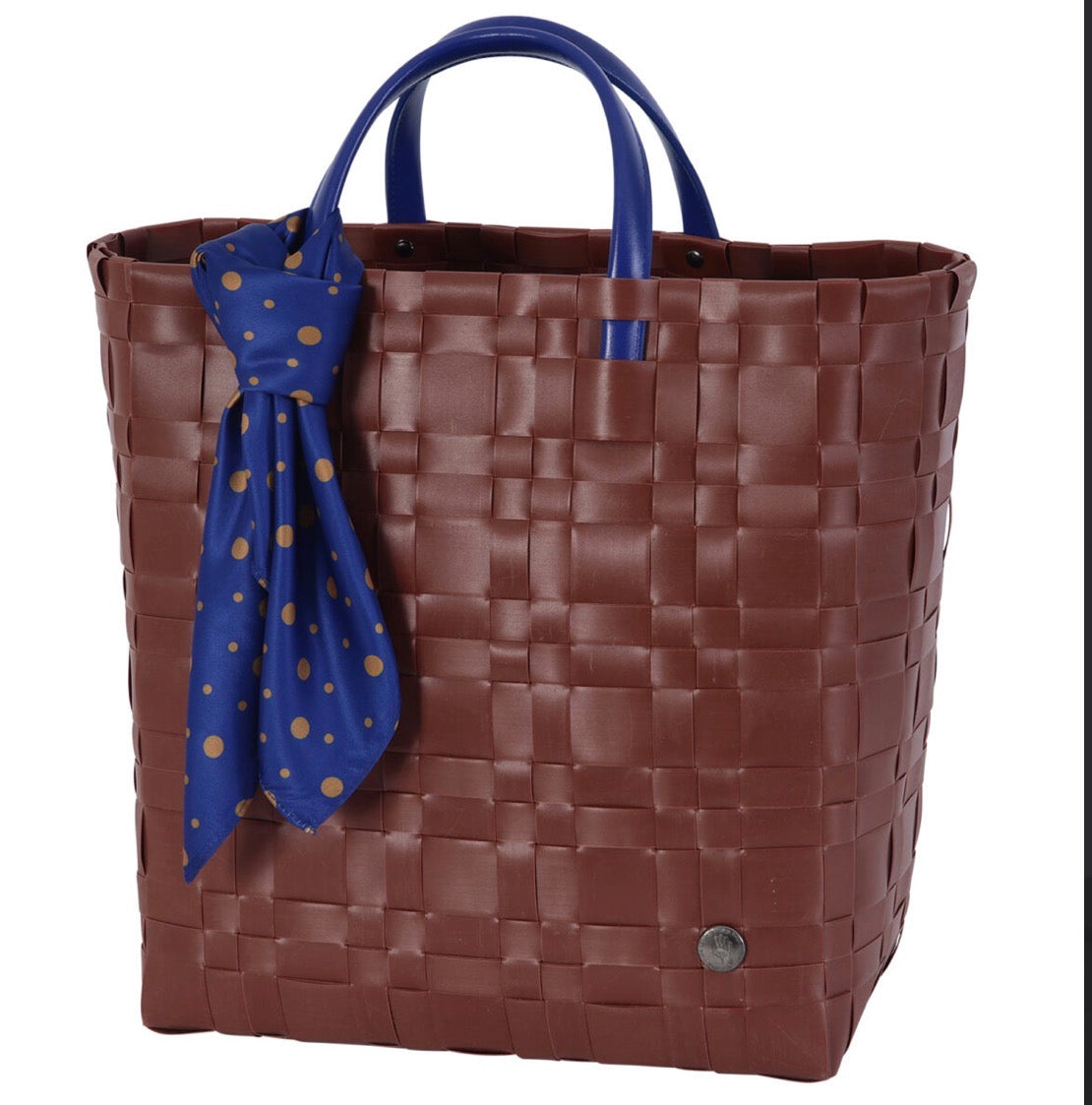 Bliss Shopper – håndlaget shopperveske med innerveske og skjerf. Autumn brown. I butikken fra 10. juni