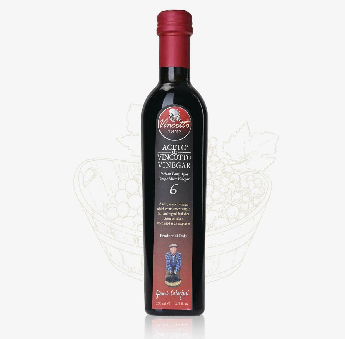 Vincotto Vinegar No. 6 – Lagret balsamicoeddik fra Puglia (250 ml)Forventes inn i butikk 7. juli