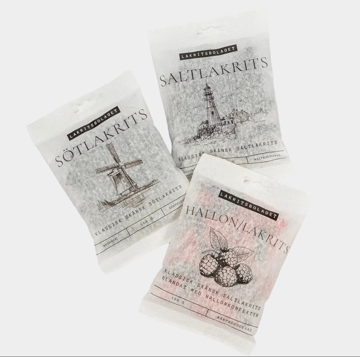 Premium Bringebær & Salt Lakris. Sendes fra Sverige 2. juli. Kan bestilles nå.
