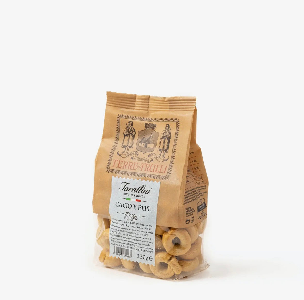 Tarallini Pugliesi Cheese & Pepper – Italienske tarallini med ost og pepper (230 g) Forventet inn i butikken 30. juni