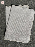 Spisebrikke velur 35x50 cm Grey beige