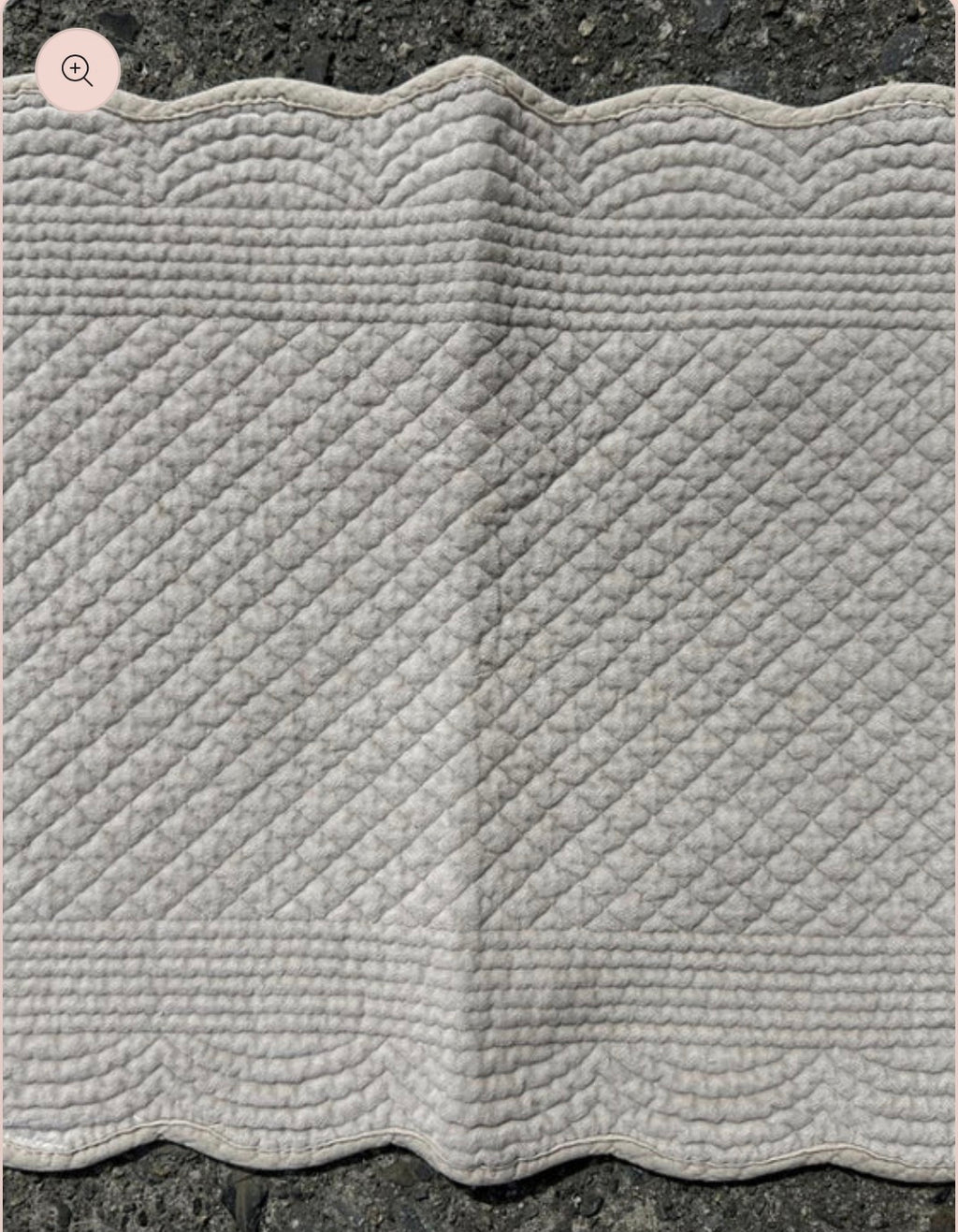 Spisebrikke velur 35x50 cm Grey beige