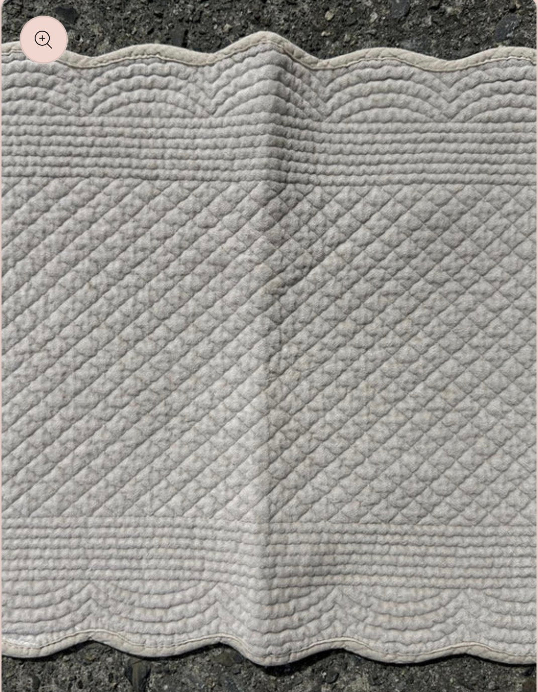 Spisebrikke velur 35x50 cm Grey beige