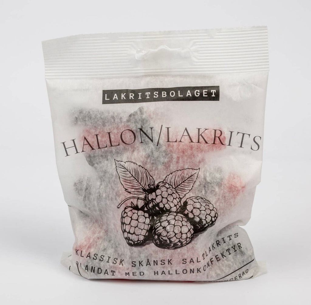 Premium Bringebær & Salt Lakris. Sendes fra Sverige 2. juli. Kan bestilles nå.