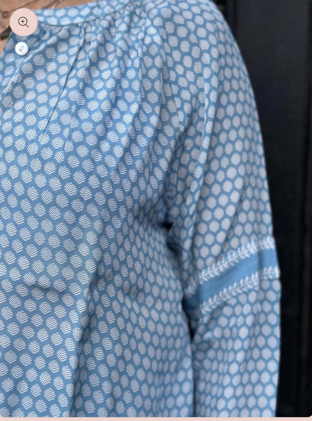 Gry bluse – Sea Blue