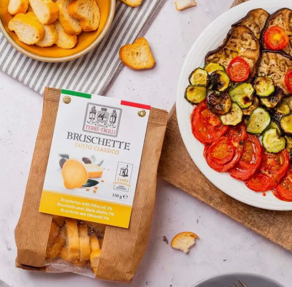 Bruschette Gusto Classico – Italienske bruschetta med olivenolje (150 g) Forventet inn i butikken 30. juni