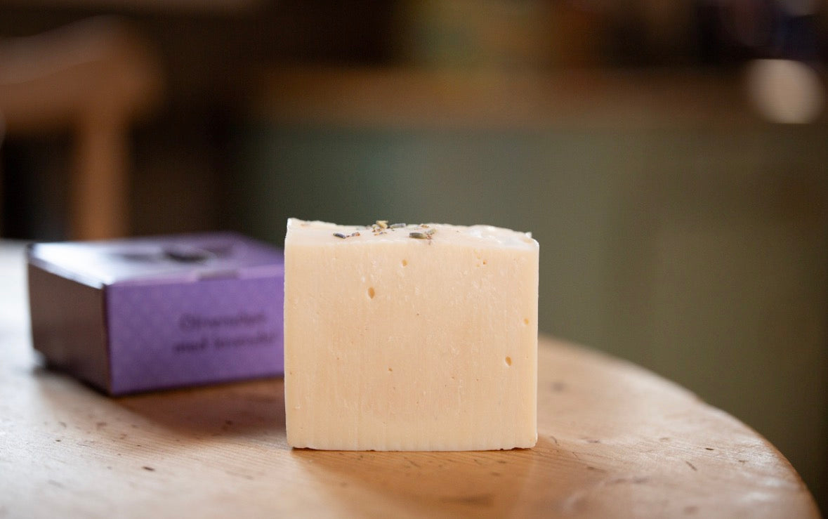 Olivensåpe med lavendel, heimelaga såpe
