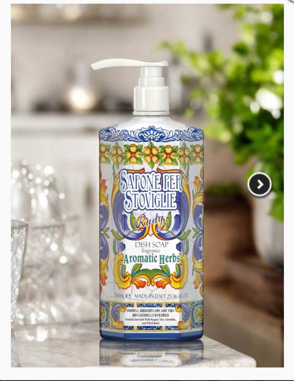 Oppvaskmiddel Aromatic Herbs 750 ml | Rudy’s Maioliche
