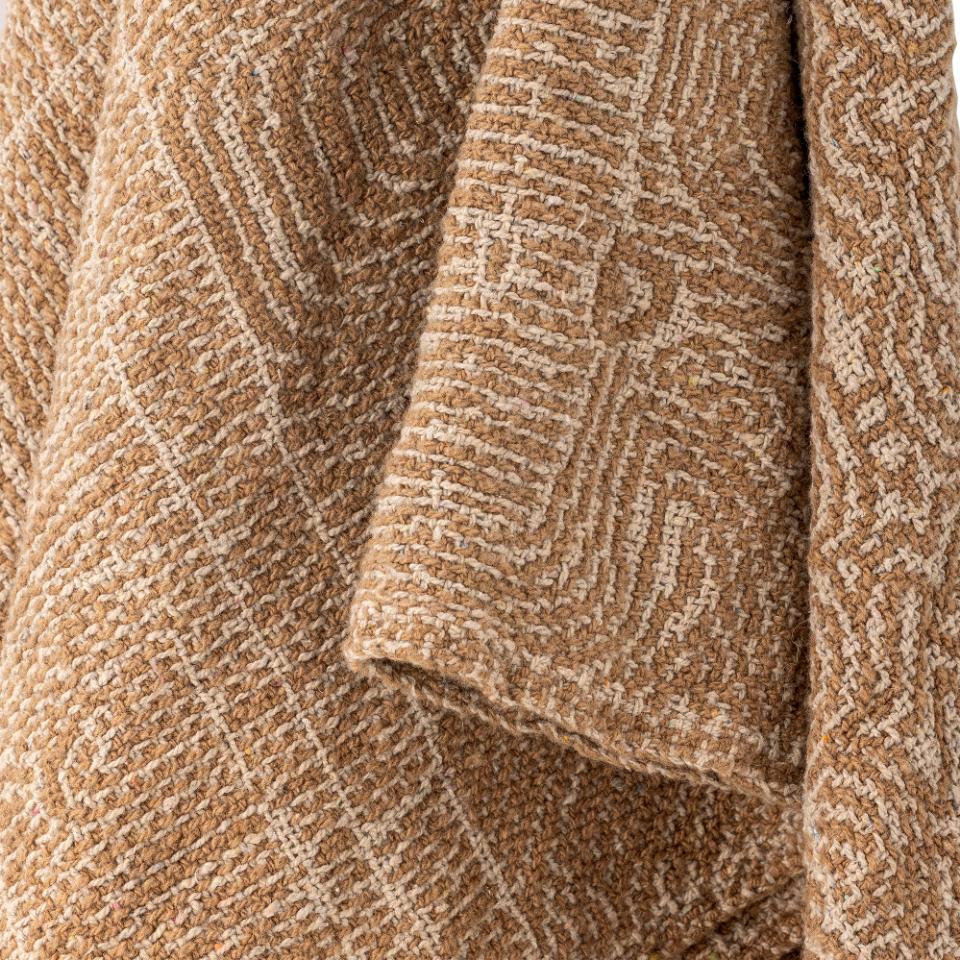 Bresso pledd – brun | Bloomingville