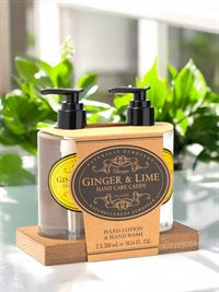 Hand Care Caddy Ingefær & Lime 2x300 ml
