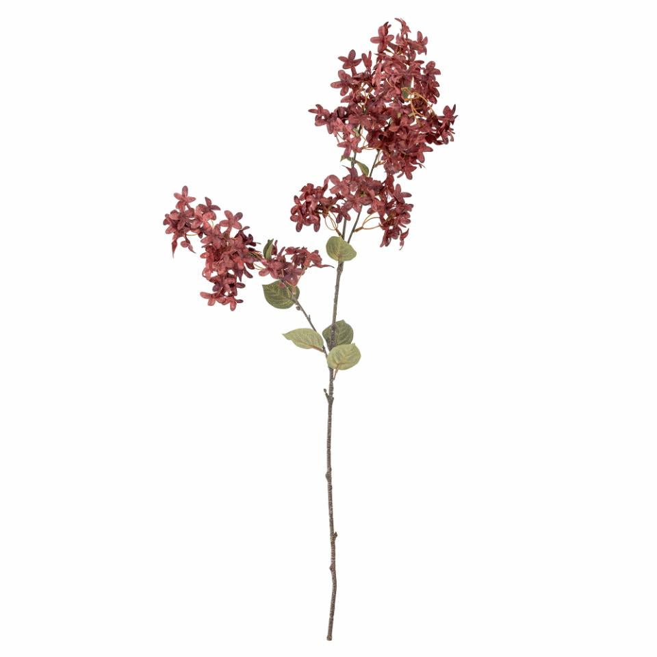 Myrtle kunstig blomst – elegant blomsterstilk i dyp lilla og burgunder