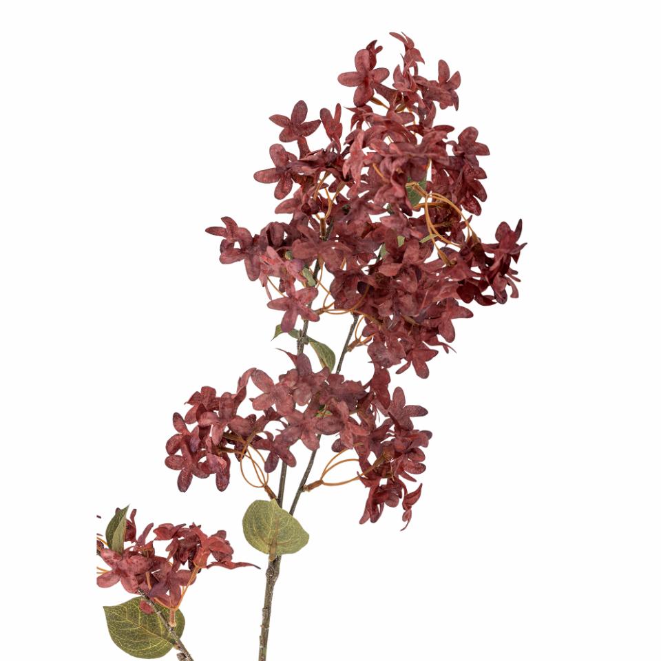 Myrtle kunstig blomst – elegant blomsterstilk i dyp lilla og burgunder