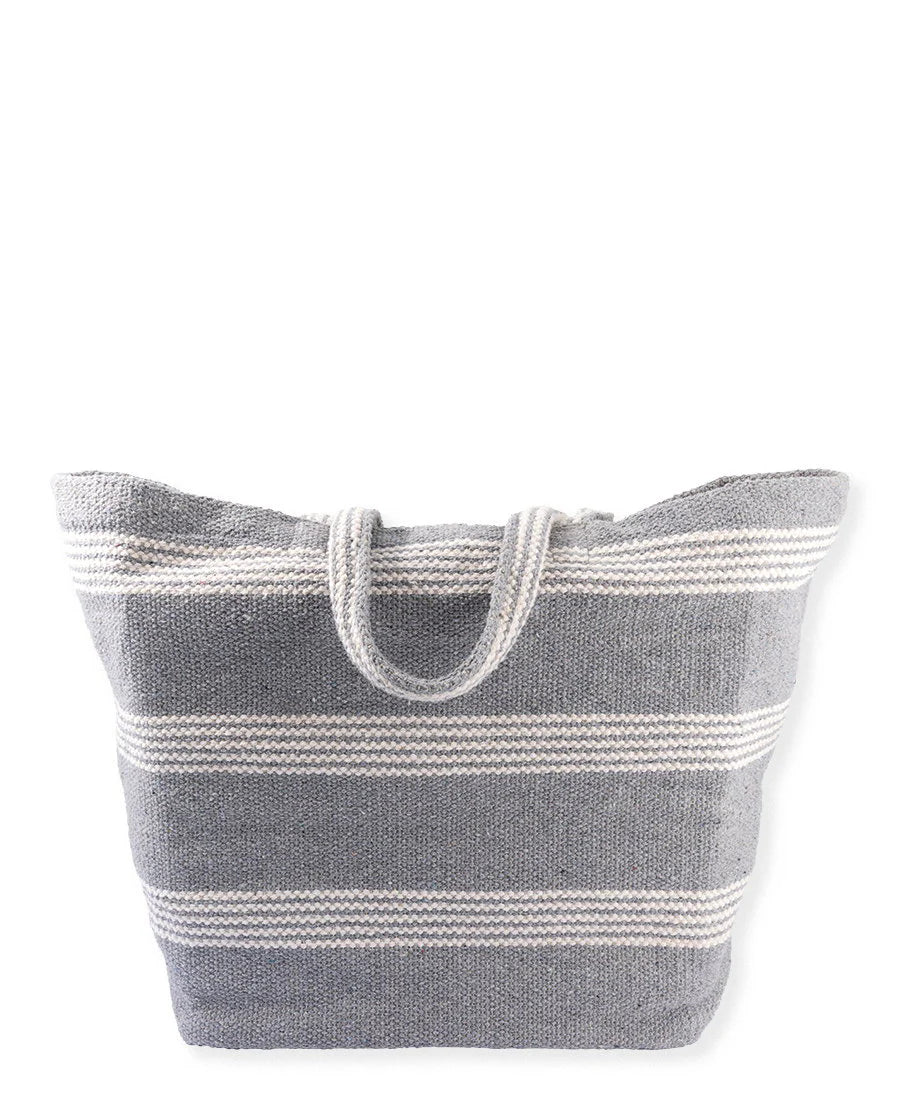GreenGate XL Bag Grey – Stor og romslig veske i grå bomull