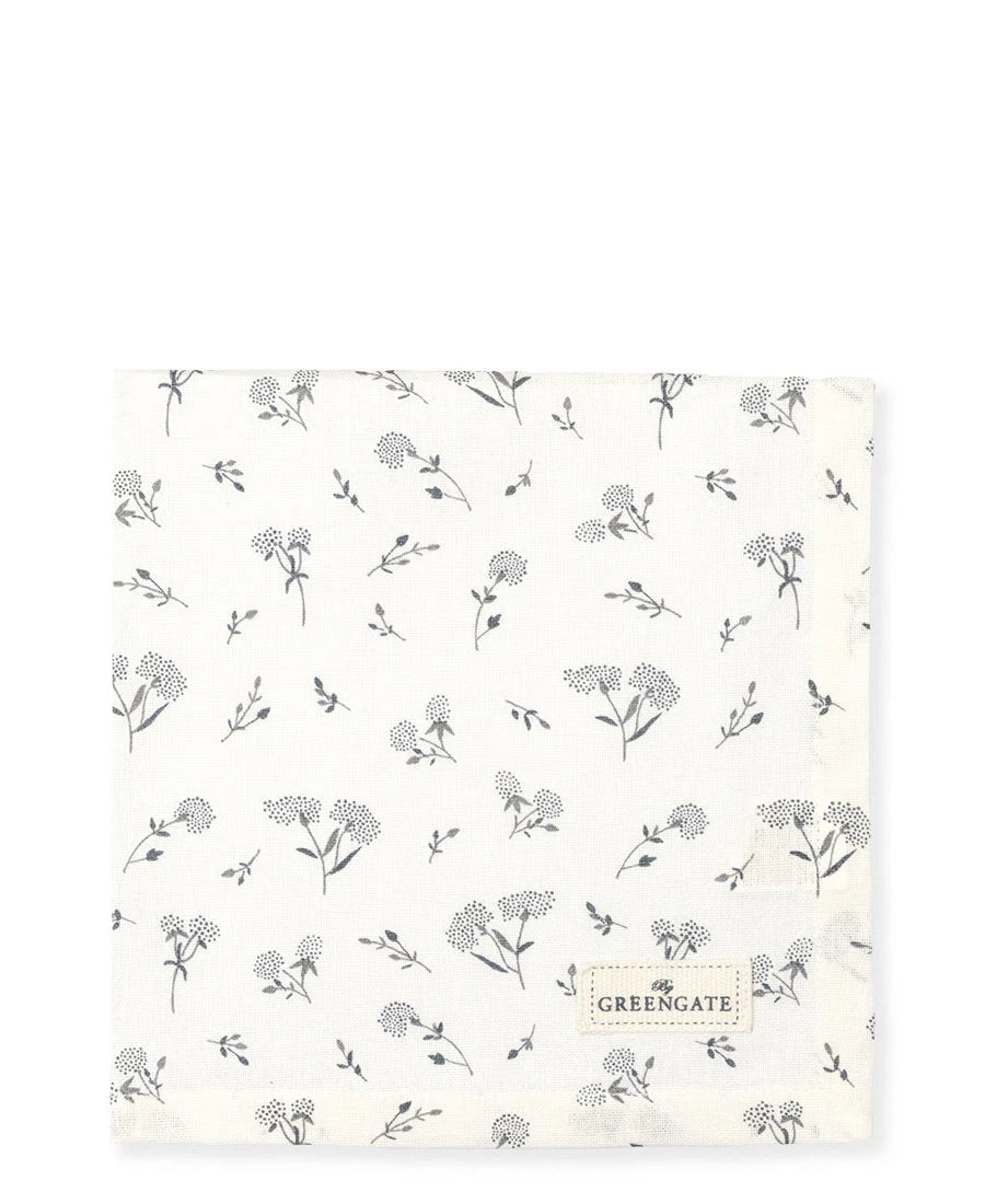 GreenGate Stoffserviett Sabine White – 40 x 40 cm