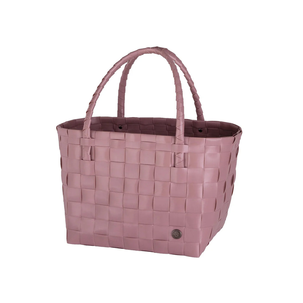 Paris Shopper – håndlaget shopperveske i resirkulert plast. Rustic pink. Kan bestilles. Forventet inn, innen 5. juli.
