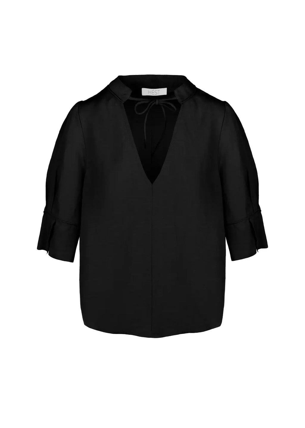 Tilly Bluse – luftig eleganse i naturlige materialer sort