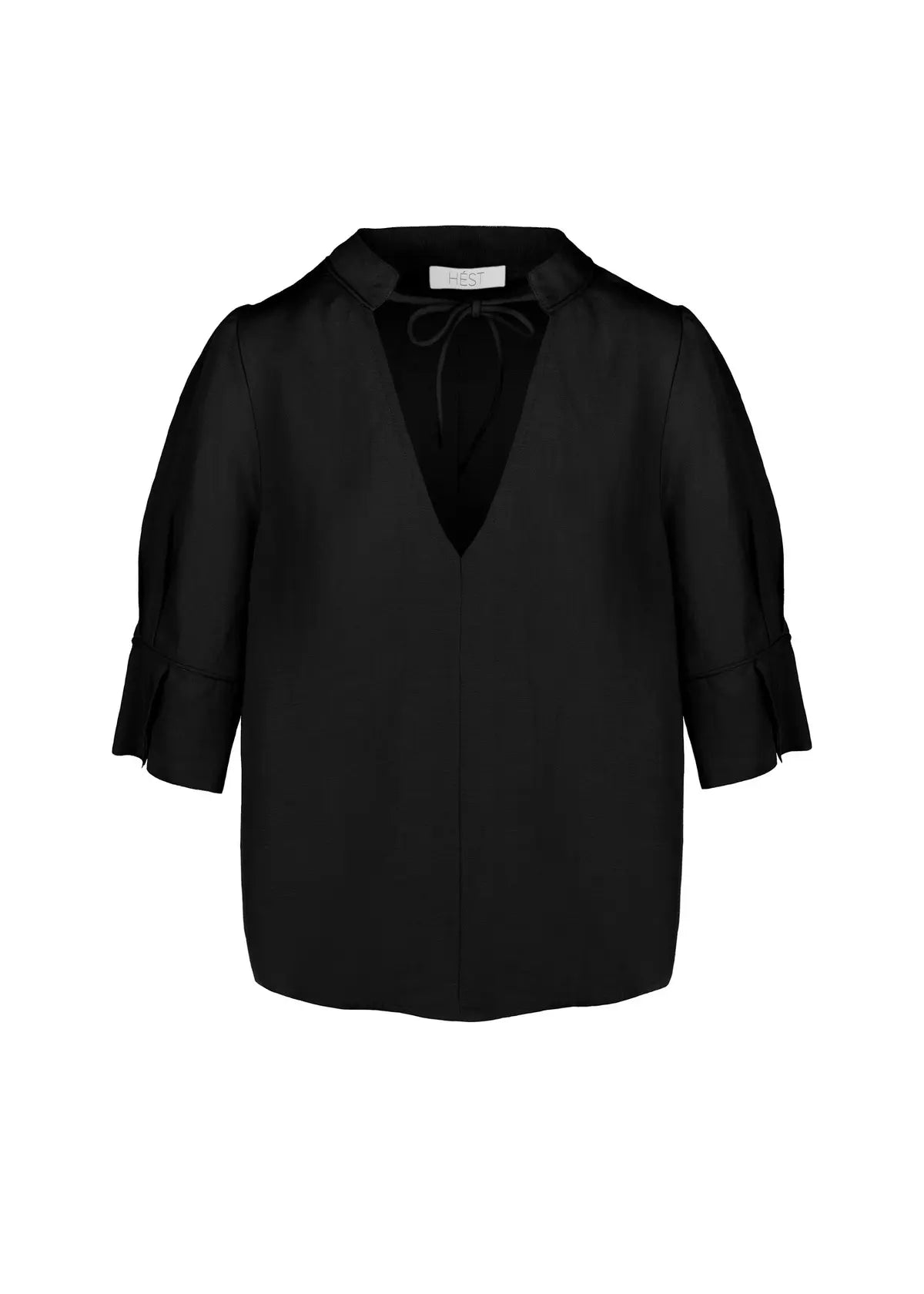 Tilly Bluse – luftig eleganse i naturlige materialer sort