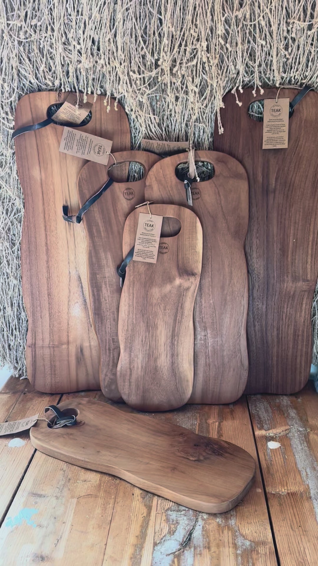 Teak serveringsfjøl – håndlaget