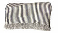 Throw Stripe Black - Cotton